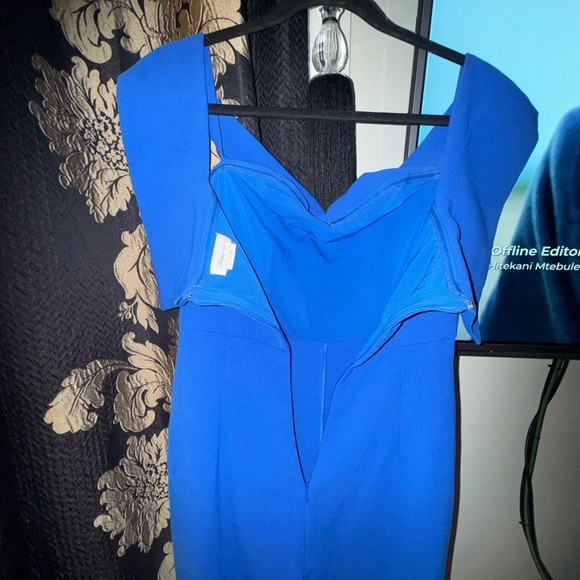 Lovers + Friends Danica Off The Shoulder Jumpsuit in Cerulean Blue Women… - Picture 9 of 14